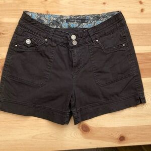 Black Casual Shorts Size 8